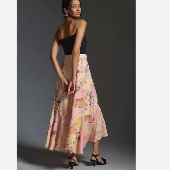 Brand New Maeve Ruffled Wrap Maxi Skirt - Picture 2 of 8